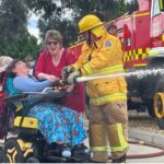 Tamara Achieved Her Dream of using a Fireman's Hose with the Epping CFA